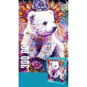 Dėlionė Jigsaw Puzzle Colored Mane Bear, 300 det