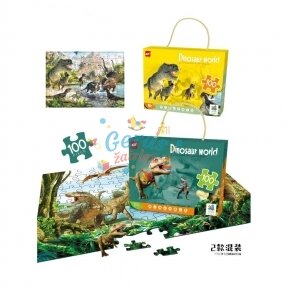 Dėlionė Puzzle Dinosaur world, 100 det