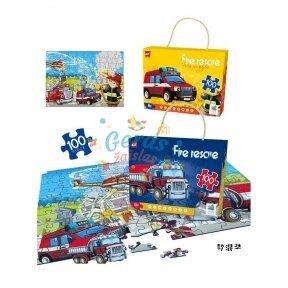 Dėlionė Puzzle Fire rescue, 100 det