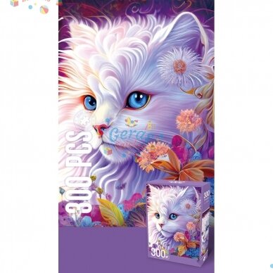 Dėlionė Jigsaw Puzzle Hand Painted Cat, 300 det