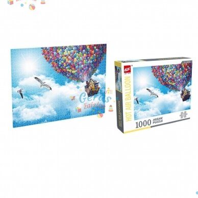 Dėlionė Jigsaw Puzzle Hot Air Balloon, 1000 det