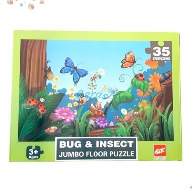 Dėlionė Jumbo Floor Puzzle Bug & Insect, 35 det 1