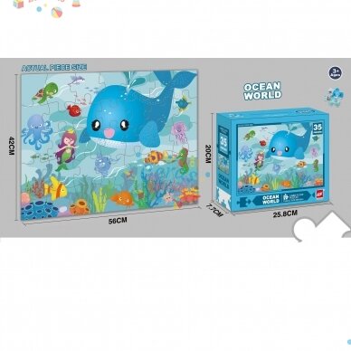 Dėlionė Jumbo Floor Puzzle Ocean World, 35 det 1