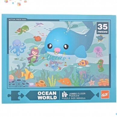 Dėlionė Jumbo Floor Puzzle Ocean World, 35 det 2