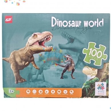 Dėlionė Puzzle Dinosaur world, 100 det 2