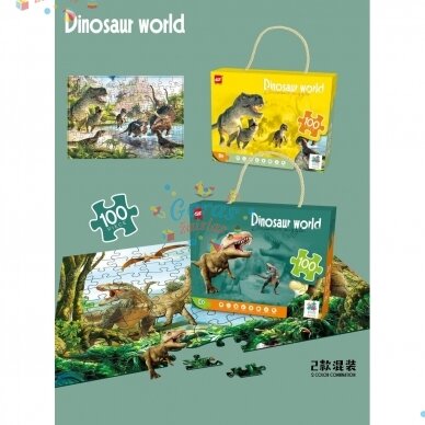 Dėlionė Puzzle Dinosaur world, 100 det 3