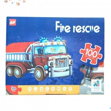 Dėlionė Puzzle Fire rescue, 100 det 2