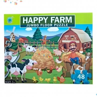 Dėlionė Puzzle Happy Farm, 48 det