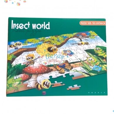 Dėlionė Puzzle Insect World, 100 det 1