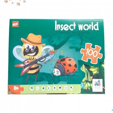 Dėlionė Puzzle Insect World, 100 det 2