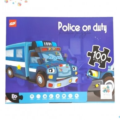 Dėlionė Puzzle Police On Duty, 100 det 2