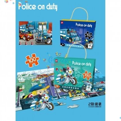 Dėlionė Puzzle Police On Duty, 100 det 3