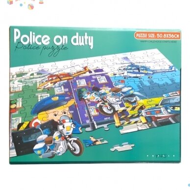 Dėlionė Puzzle Police On Duty, 100 det 1