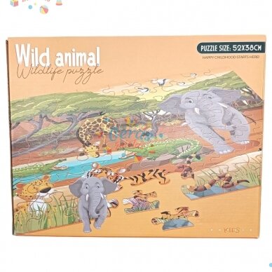 Dėlionė Puzzle Wild animal, 63 det 1