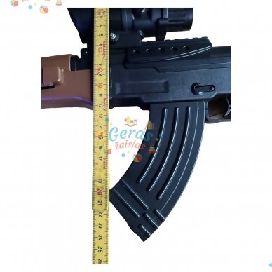 Elektrinis gelio kulkų šautuvas automatas AK-47 + 8000 kulkų dovanų 3