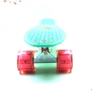 Riedlentė Pennyboard 58cm su šviečiančiais ratukais 13