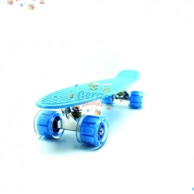 Riedlentė Pennyboard 58cm su šviečiančiais ratukais 15