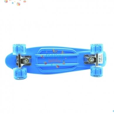 Riedlentė Pennyboard 58cm su šviečiančiais ratukais 18