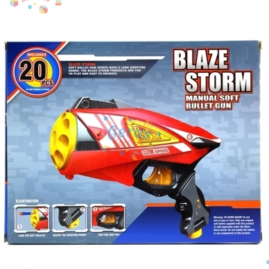 Šautuvas Minkštomis Kulkomis "Blaze Storm" 3